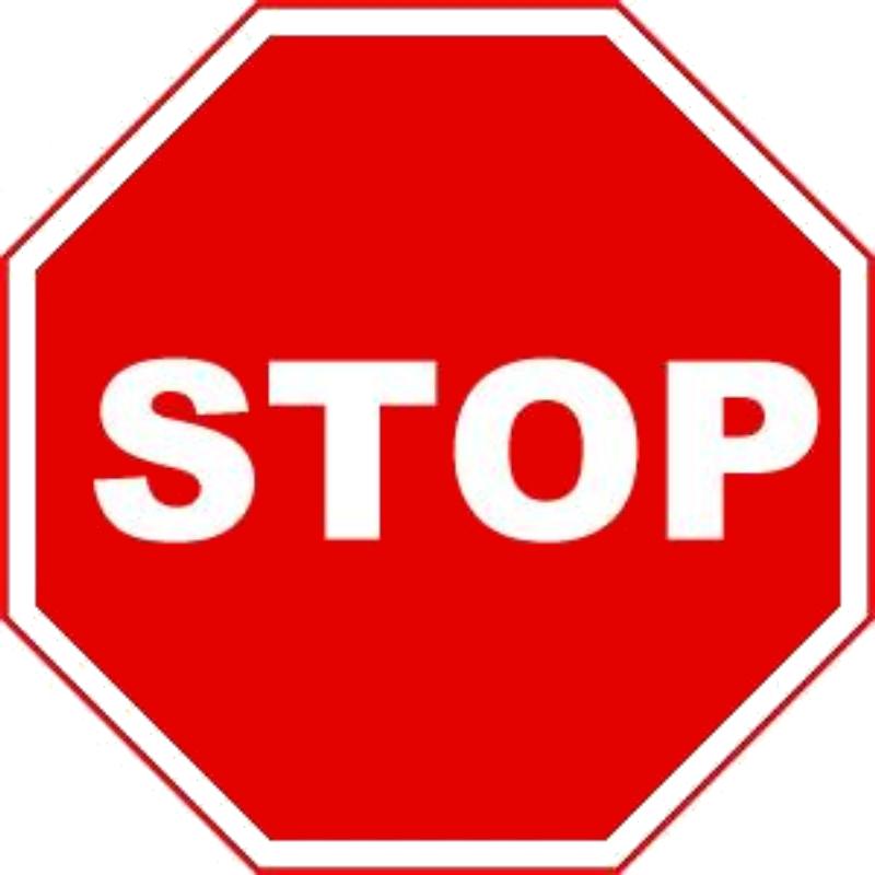 stop sign | Posted at wordpress.com